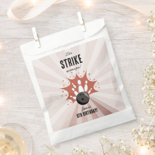 Sachets En Papier Bowling Grève Un Amusant Anniversaire Rose Gold Gi