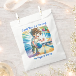 Sachets En Papier Bowling Party Boy's Annime Favors