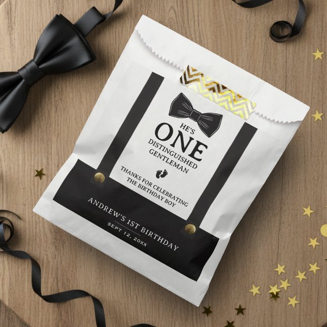 Sachets En Papier Boy 1st Birthday One Distinguished Gentleman (Créateur téléchargé)