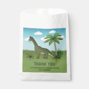 Sachets En Papier Brachiosaurus Dinosaur Merci d'anniversaire tropic
