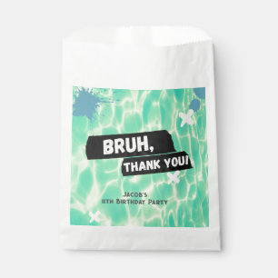 Sachets En Papier Bruh Boy Summer Pool Party Anniversaire Merci