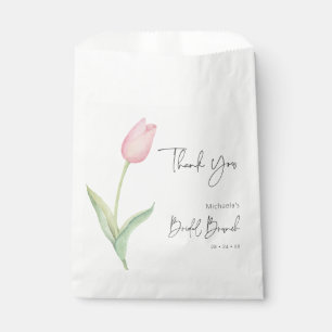 Sachets En Papier Brunch nuptial moderne Tulip rose solo