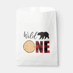 Sachets En Papier Buffle d'ours sauvage déposé premier anniversaire