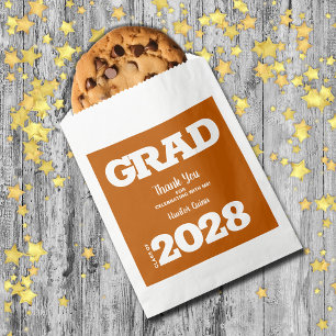 Sachets En Papier Burnt Orange White Graduation Party Favoriser le s