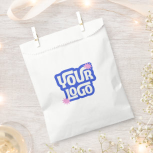 Sachets En Papier Cadeau de faveur de promo du logo d'entreprise per