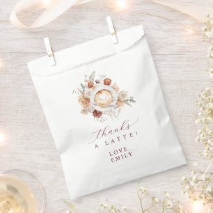 Sachets En Papier Cadeau de Remerciement Thème Café pour Enterrement