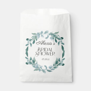Sachets En Papier Cadre de verdure d'eucalyptus pour douche de marié