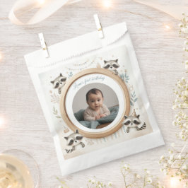 Sachets En Papier Cadre photo Raccoon pour les fêtes d'anniversaire
