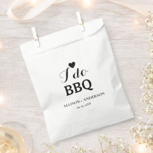 Sachets En Papier Calligraphie moderne i do barbecue douche nuptiale