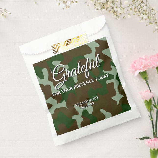 Sachets En Papier Camouflage Brown vert et foncé Grateful (Scellé)