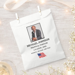 Sachets En Papier Campagne photo personnalisée Promotion politique