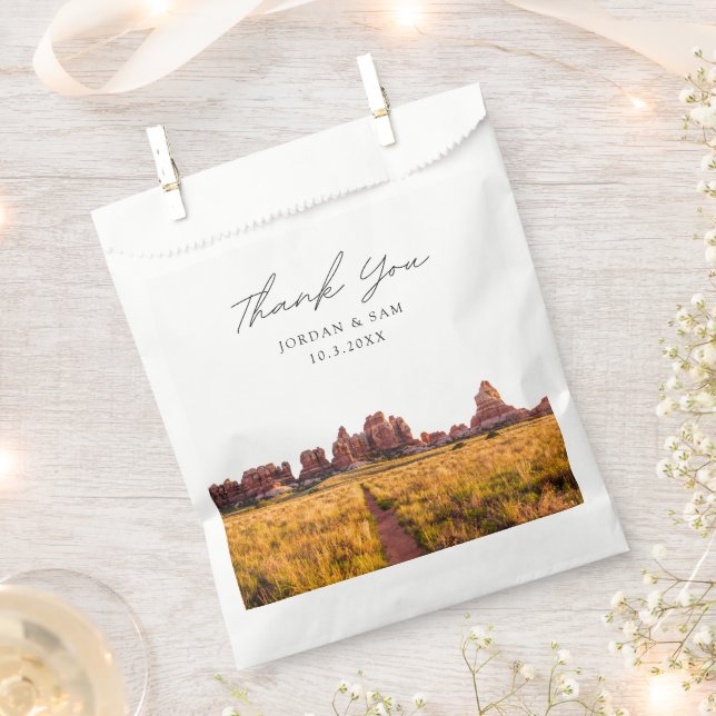 Sachets En Papier Canyonlands Mariage photo personnalisée (Coupé)