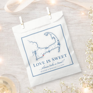 Sachets En Papier Cape Cod Destination Mariage L'amour est doux