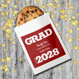 Sachets En Papier Cardinal Red White Graduation Party Favoriser le s