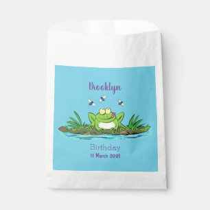 Sachets En Papier Caricature de grenouille vert mignon