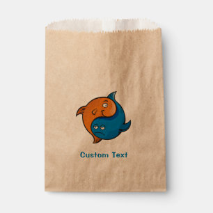 Sachets En Papier Caricature de poisson Yin Yang