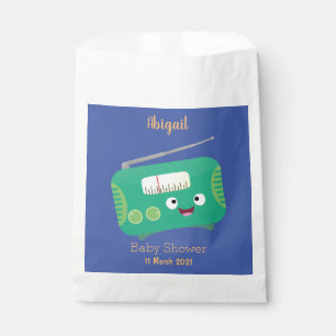 Sachets En Papier Caricature de radio rétro amusante