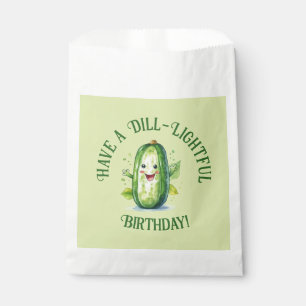Sachets En Papier Cartoon vert mignon Picket Anniversaire