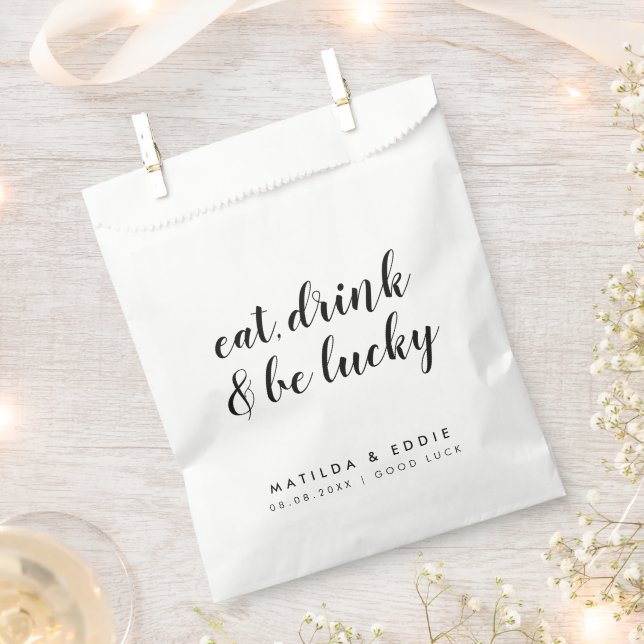 Sachets En Papier Casino mariage | Poker Chips Lucky Ticket (Coupé)