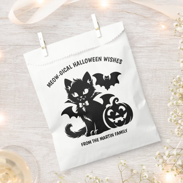 Sachets En Papier Cat Vampire Meowgical Halloween Wisical (Coupé)