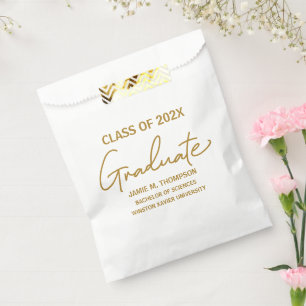 Sachets En Papier Catégorie personnalisable de diplômé universitaire