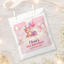 Sachets En Papier Célébration de chats Kitty Anniversaire Favoriser
