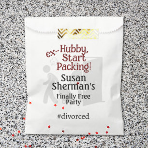 Sachets En Papier Célébration de la fête de divorce Ex Hubby Commenc