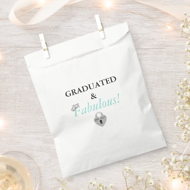 Sachets En Papier Célébration Fabuleuse Et Diplômée Couronne De Fête (Coupé)