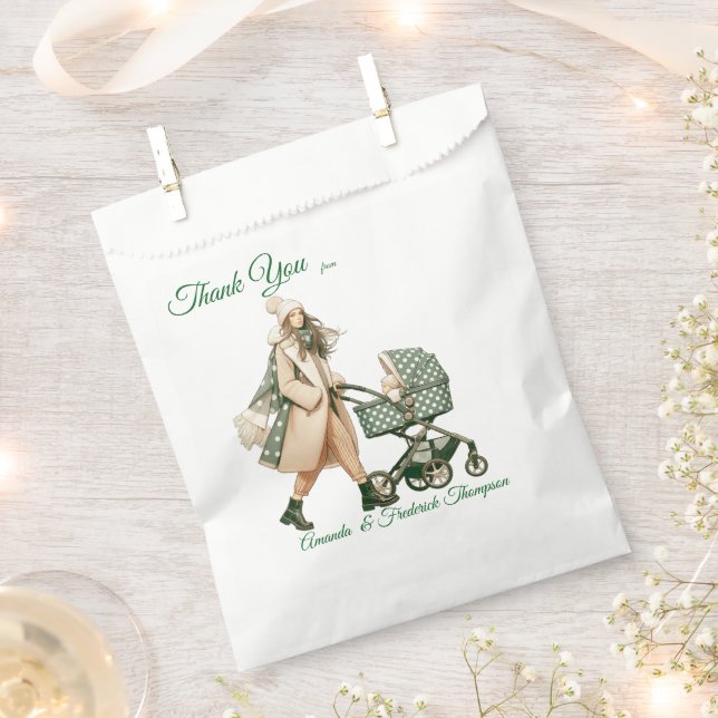 Sachets En Papier Célébrations d'hiver dans la neige, avec Kittens (Coupé)