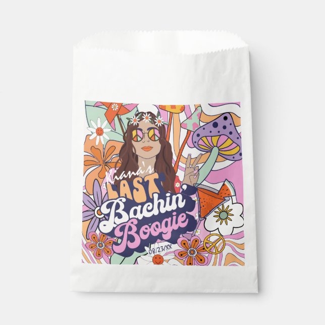 Sachets En Papier Célibataire Groovy 70 Dernière Soirée Boogie ID929 (Devant)