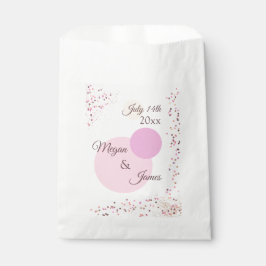 Sachets En Papier Cercles Confetti Roses