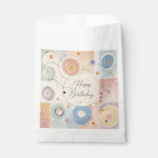 Sachets En Papier Cercles et Tourbillons Abstraits Modernes au Paste