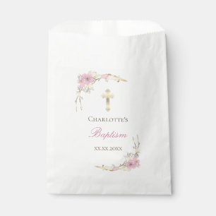 Sachets En Papier cerisier fleur catholique fille Baptême