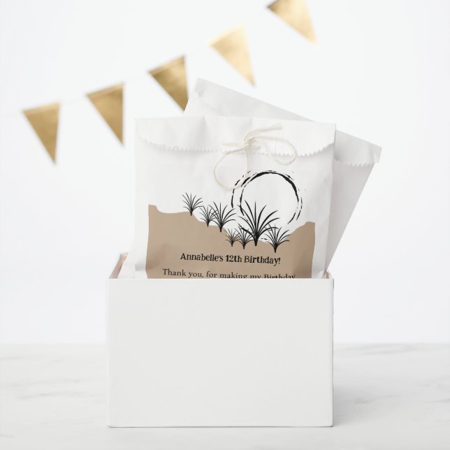 Sachets En Papier C'est une fête d'anniversaire de plage (Fête)