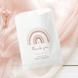 Sachets En Papier C'est une fille Boho Rainbow Baby shower Merci
