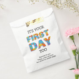 Sachets En Papier C'EST VOTRE PREMIER JOUR AUSSI enseignant au paren