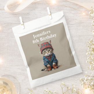 Sachets En Papier chat d'anniversaire en écossais déguisement