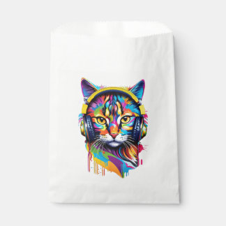 Sachets En Papier Chat dans les écouteurs