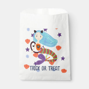 Sachets En Papier Chat de sirène d'Halloween ou de gâteau Pastel
