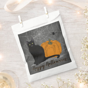 Sachets En Papier Chat noir d'Halloween