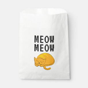 Sachets En Papier Chat orange dormant