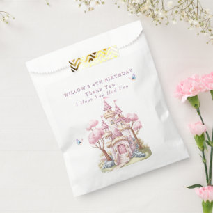 Sachets En Papier Château de Princess Rose Papillons