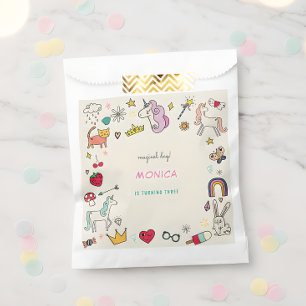 Sachets En Papier Chats de jour magique lapins licornes anniversaire