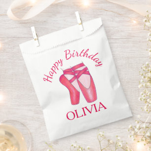 Sachets En Papier Chaussures Toe Rose Ballet Ballerina Danse Anniver