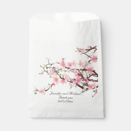 Sachets En Papier Cherry Blossoms Mariage Personnaliser le Merci