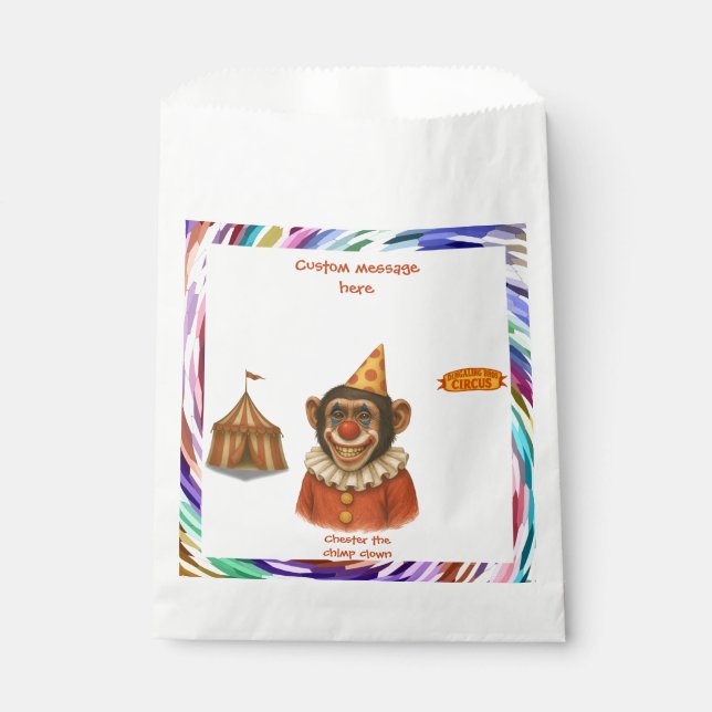 Sachets En Papier Chester the chimp clown (Devant)