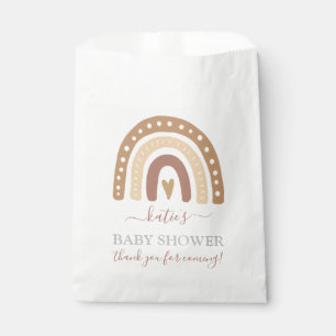 Sachets En Papier Chic Pastel Brown Rainbow Boho Baby shower