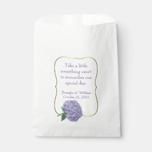 Sachets En Papier Chic Purple Hydrangea Mariage personnalisé Favor S