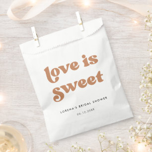 Sachets En Papier Chic rétro sucre Brown L'amour est doux