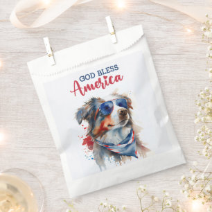 Sachets En Papier Chien Patriotique-Bergers Australien